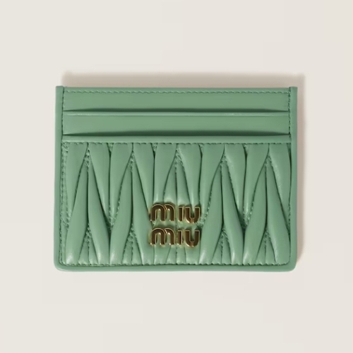 ★미우미우★ 마테라쎄 나파 가죽 카드 홀더