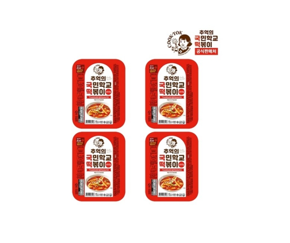 ★쿡톡★ 추억의국민학교떡볶이 추억의 국민학교 떡볶이 오리지널x4개