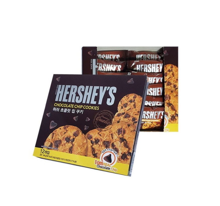 ★허쉬★ 초콜릿 칩 쿠키 12p 144g 2개