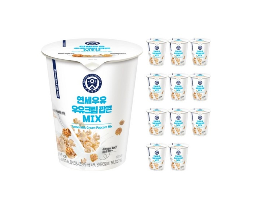 ★연세우유★ 우유크림 팝콘 MIX 35g 12개