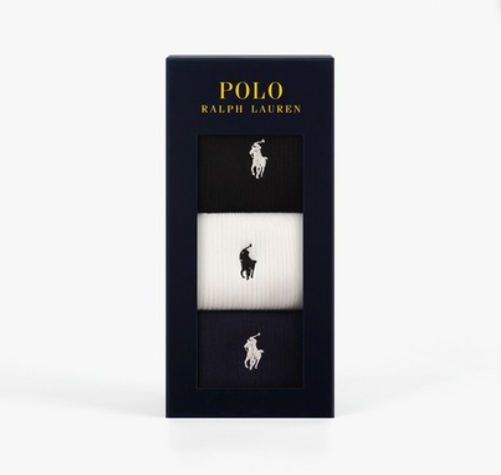 ★폴로랄프로렌★ 여성용 솔리드립 양말 3종 선물세트