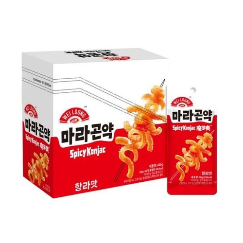 ★웨이롱★ 마라곤약 향라맛, 20개, 20g