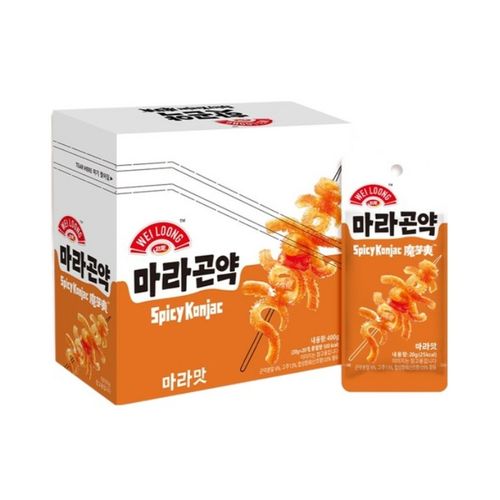 ★웨이롱★ 마라곤약 마라맛, 20개, 20g