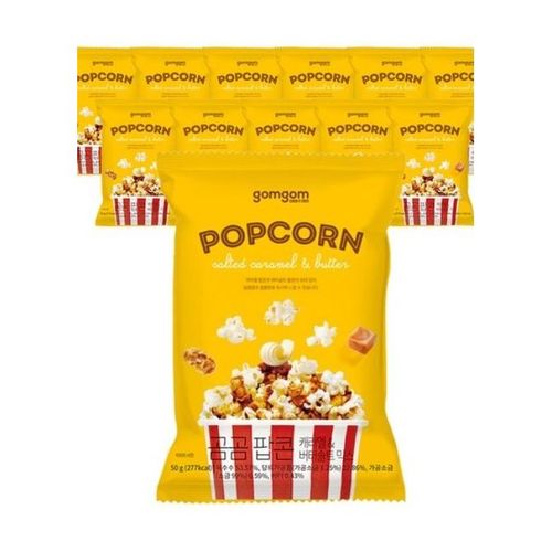 ★곰곰★ 팝콘 캐러멜 앤 버터솔트 믹스, 50g, 12개