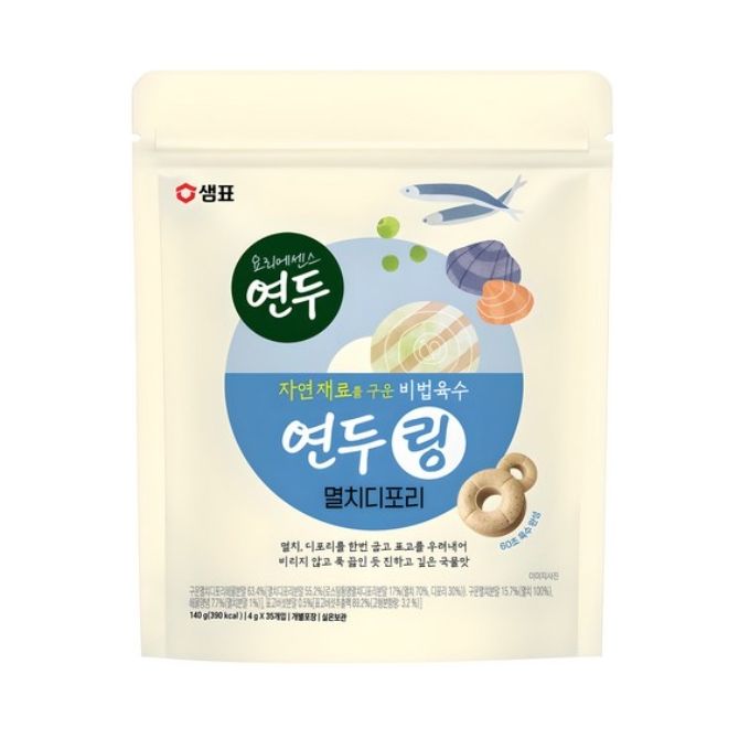 ★샘표★ 연두링 멸치디포리 35p, 140g, 1개