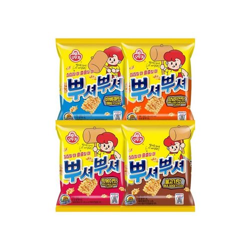 ★오뚜기★ 뿌셔뿌셔 양념치킨6+떡볶이맛6+불고기맛6+바베큐맛6 총 24개