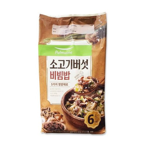 ★풀무원★ 소고기버섯비빔밥, 1.572kg, 2개