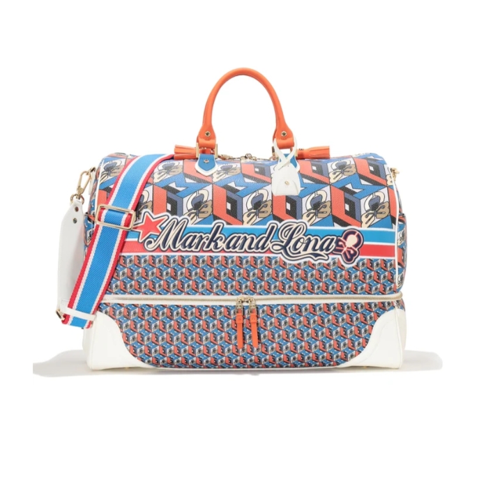 ★마크 앤 로나★ U GN GEOMETRIC PATTERN BOSTON BAG