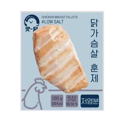 ★푸드원★ 맛닭 냉동 훈제 닭가슴살 저염분, 20개, 100g