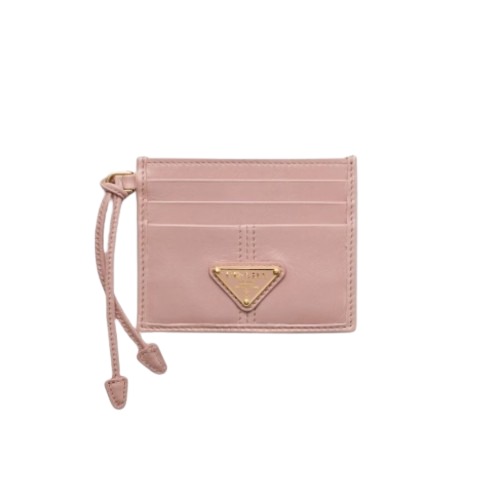 ★PRADA★ 가죽 카드 지갑 로지 블러시